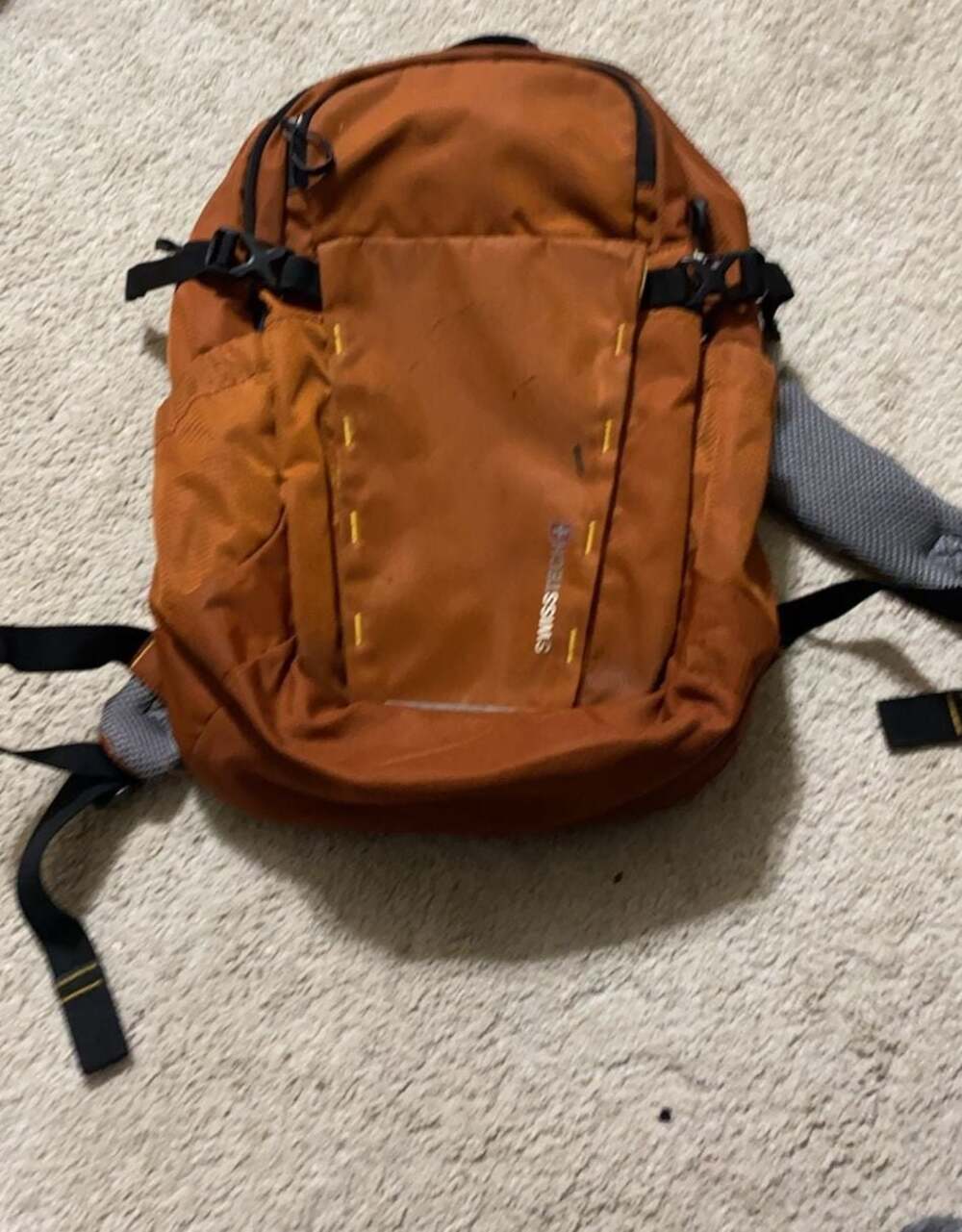 SwissTech Orange Hiking Daypack Backpack